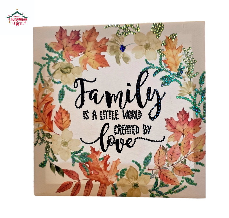 Rhinestone Canvas Art - Down South Christmas Hire